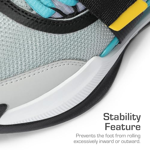 Dream Pairs Kids Basketball Shoes Boys Girls Low-Top Sneakers Durable Sports Shoes Lace-Up Breathable Outdoor School Trainers For Little Kids Big Kids Youth,Size 12 Little Kid,Grey/Blue Low Top,Sdbs2401K thumb #2