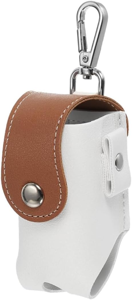 Golf Ball Waist Bag, Carry Pouch With Tee Holder, Buckle, Clip for Women Men Belt (Brown)
