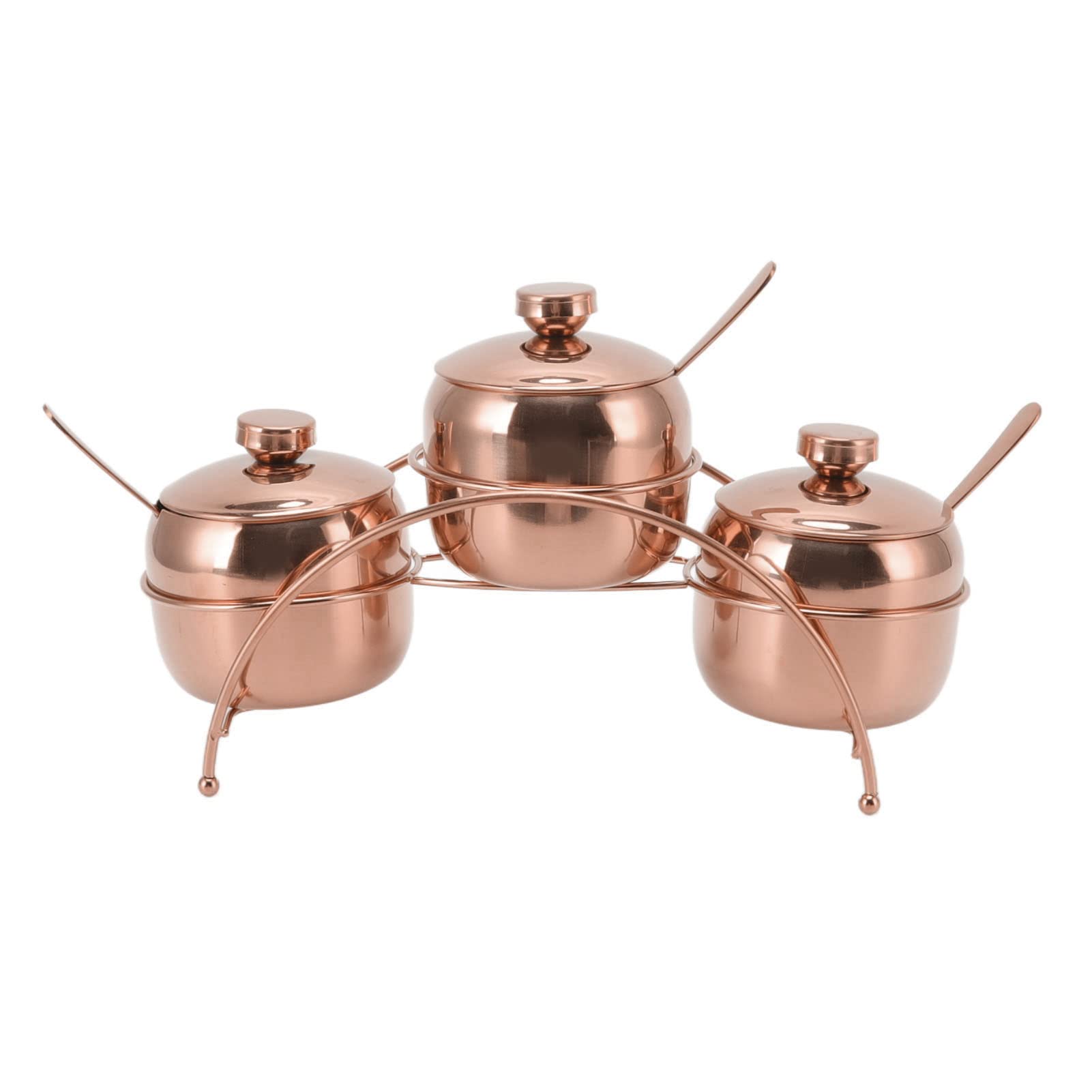 2 Pots à épices Acier Inoxydable Avec Couvercle Verre - Plateau Et Cuillères Inclus - 400 Ml - Pour Sucre Sel Poivre Café - Rangement Cuisine