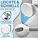 LECURE® Haltegriff Dusche [2 Stück] Ohne Bohren - Extra starker Dusch- & Badewannengriff mit Saugnapf - Ideal für Senioren und Menschen mit körperlichen Einschränkungen [110 kg Tragkraft]