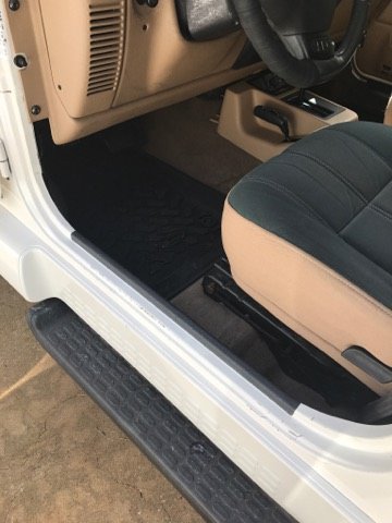 Alphavinyl Entry Guard Door Sill Protection Extra Grip Heavy Duty Rubberized Vinyl Sold As Pair. Fits: Jeep Wrangler Tj Lj 1997-2006 #TOP4