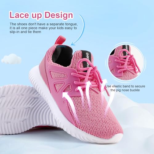 Image of nerteo Girls Shoes Slip on Boys Kids Sneakers Lightweight Tennis Running Walking Gym Fashion Shoes for Little Kid /Big Kid