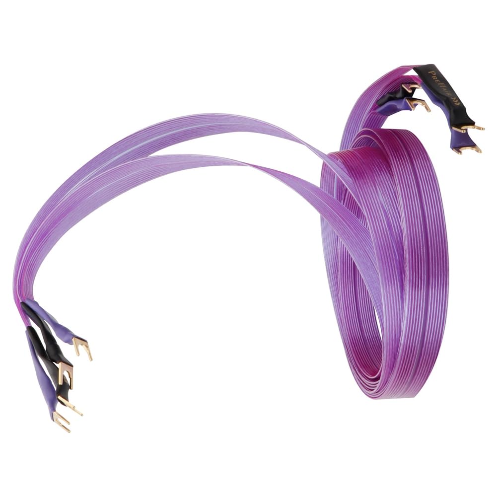 HiFi OCC kabel głośnikowy Hi-End czysta miedziana taśma z ząbkowanymi masywnymi złoconymi wtykami bananowymi Y wzmacniacz B