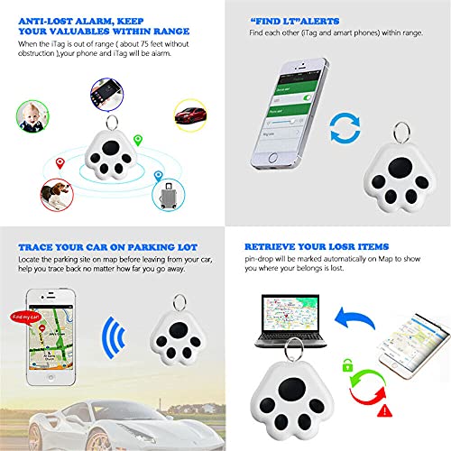 GPS Pet Cat Dog Tracker, Mini Waterproof Bluetooth Locator, Light Blue - Image 6