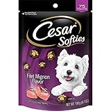Cesar Softies Filet Mignon Flavor Dog Treats - 6.7 Oz. 75 Treats (Pack Of 8)
