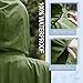 POWINSUN Fashion Hooded Rain Poncho Waterproof Raincoat Jacket with pocket for Women/Men/Adult (Army green)