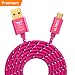 Produktbild ULTRICS ( 1001-BR Micro USB Kabel 1M, Nylon Geflochten Ladekabel, Sync Schnellladekabel Kompatibel mit Samsung Galaxy S6 / S7 Edge Huawei Oppo HTC Nexus LG PS4 Tablet und andere Android
