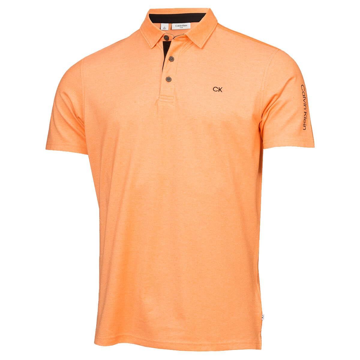 Calvin Klein Mens Uni Golf Polo Shirt - Orange - XXXL