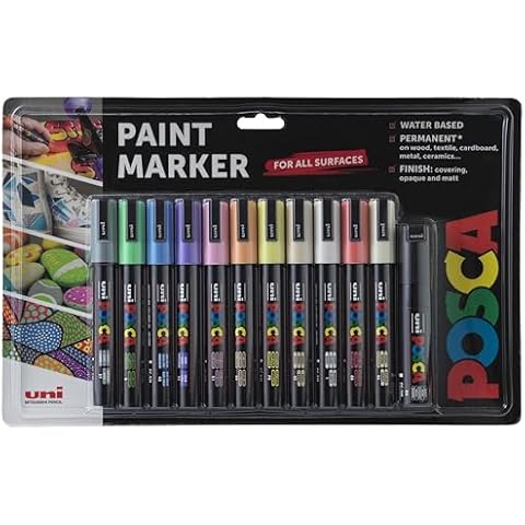 POSCA PC-5M Coloured Permanent Paint Markers Cover