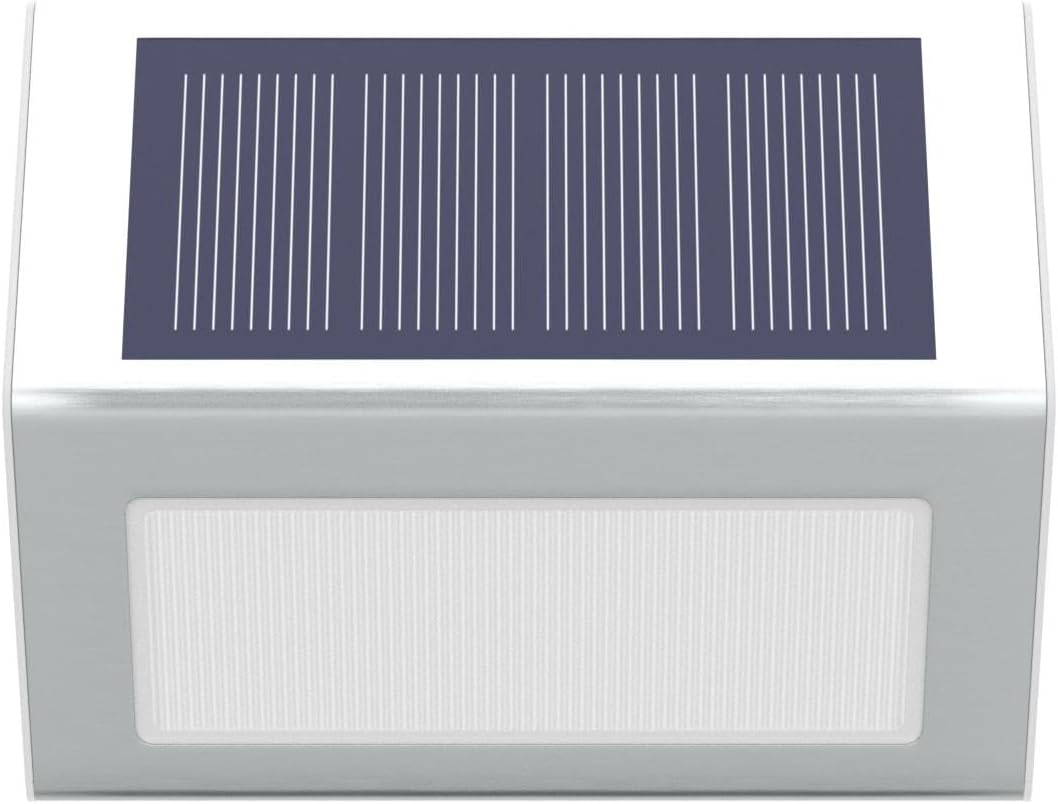 JSOT Solar Lights Outdoor for Deck,Waterproof Solar Garden Lights Decorative Outside Lamp for Walkway,Fence Post,Backyard,Railing,Wall,Pool,Step,Stairs 8 Lights Cool White