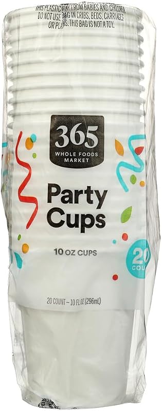 Vasos para fiestas 365 de Whole Foods Market, 20 u.