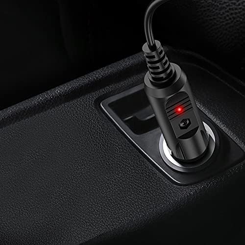 LIANSUM DC 12V 2A Car Charger Universal Power Cord 5.5x2.1mm to Cigarette Lighter with 8 Connector for DVD Player, GPS, Bluetooth Speakers, Breast Pump, label maker, Camera, router, CD Player 5FTCable