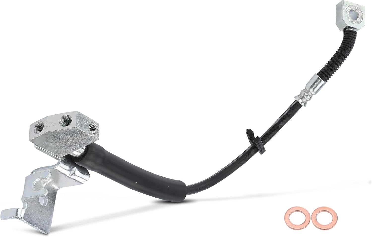 A-Premium Rear Driver Brake Hydraulic Hose Compatible with Ford and Mercury Models - Explorer 2006-2010, Explorer Sport Trac 2007-2010, Mountaineer 2006-2010 - Replace# 6L2Z2282B