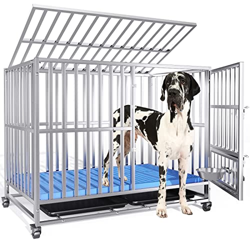The Stainless Steel Dog Crate 15 42 inch Heavy Duty Stainless Steel XL Dog Kennels and ...