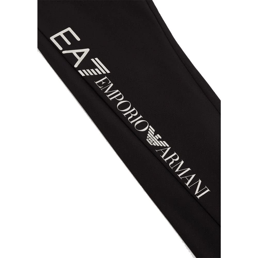 EA7 Leggings da ragazza in cotone elasticizzato lucido