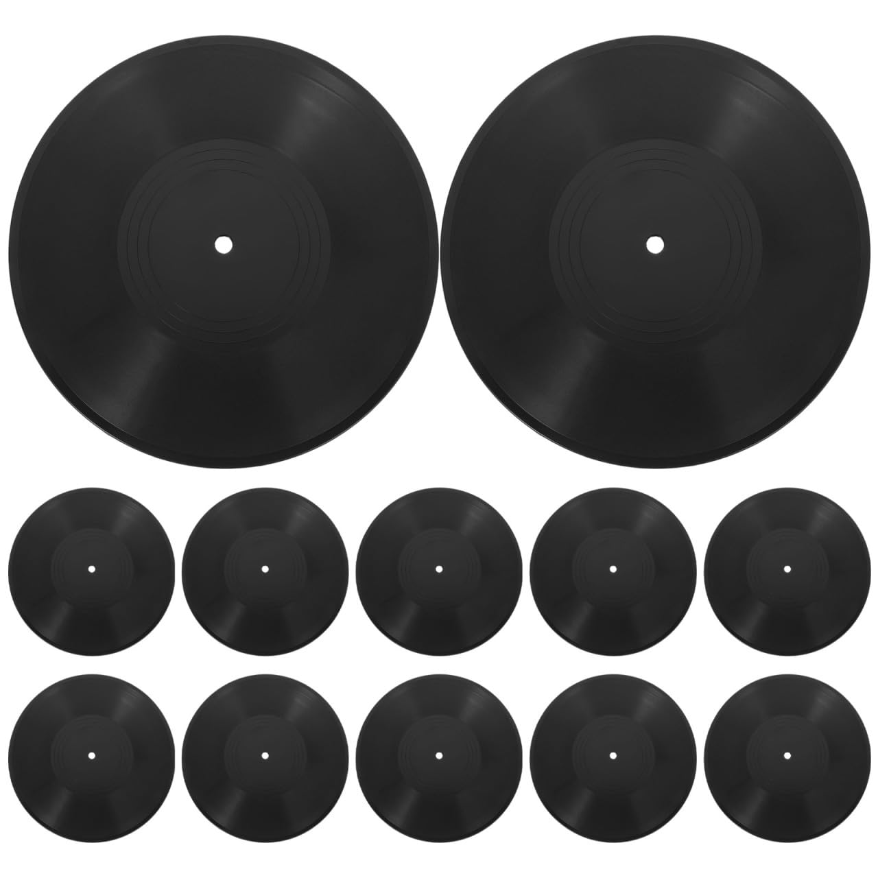 12 Pezzi Decorazione da Parete Disco in Vinile Vintage Ornamento Appeso Retrò per Interni Casa per Feste e Arredamento Originale