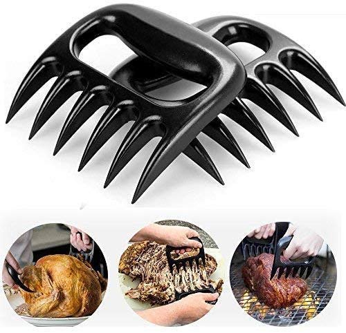 Artigli per Carne Meat Claws Artigli d’orso Carne di Maiale tirato Shredder Artigli, Perfetti per Maneggiare e Sminuzzare Manzo Pollo Maiale Pulled Pork Claws Forchettoni da Carne