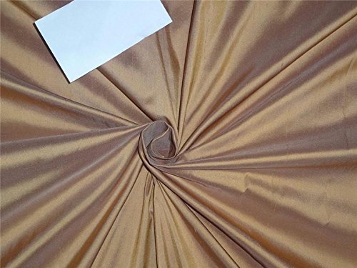 Soie Dupioni 137,2 cm tissu structuré anti-pli blush doré Dup226