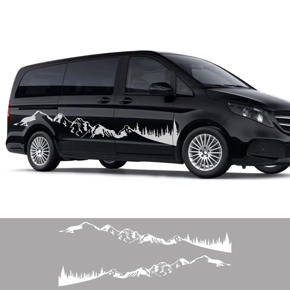Lote de 2 Pegatinas, para Coche, para Mercedes Benz Vito Clase V W447 Viano W639, calcomanías de Vinilo con gráficos DIY, para Furgonetas Camper, Accesorios de Tuning.