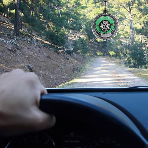 Brújula de tablero para auto BESPORTBLE ABS portátil miniatura 6
