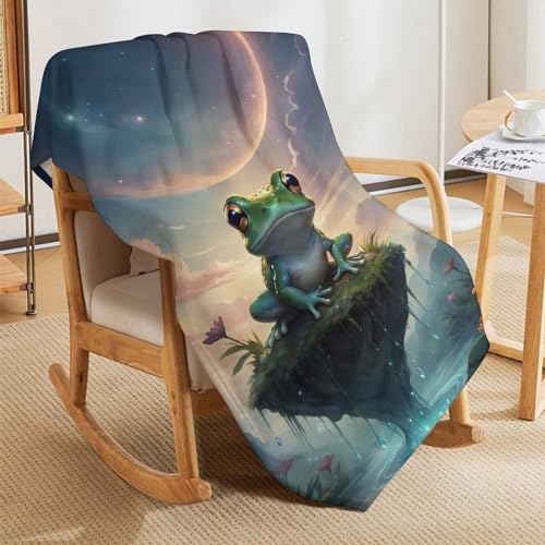 Couvertures douce et moelleuse grenouille grand format 180×200cm