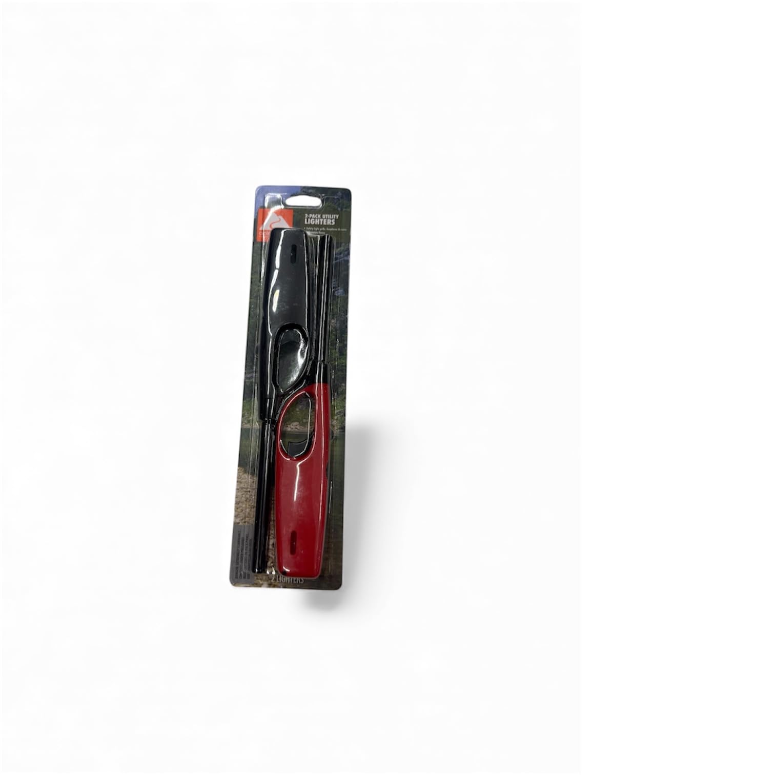 Lighters FIRE Utility Long Neck Multipurpose Lighters Black and Red