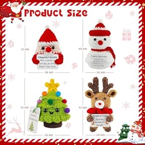 4pcschristmashandmadecrochetdollwithemotionasupportcardchristmasknittedencouragementdollgiftforchristmaspartyornamentdecorationschristmastreesantadeerandsnowman Urban Country Home Decor 4pcs christmas handmade crochet doll with emotiona support card christmas knitted encouragement doll gift for christmas party ornament decorationschristmas treesantadeer and snowman urban country home decor