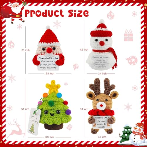 4pcschristmashandmadecrochetdollwithemotionasupportcardchristmasknittedencouragementdollgiftforchristmaspartyornamentdecorationschristmastreesantadeerandsnowman Urban Country Home Decor 4pcs christmas handmade crochet doll with emotiona support card christmas knitted encouragement doll gift for christmas party ornament decorationschristmas treesantadeer and snowman urban country home decor