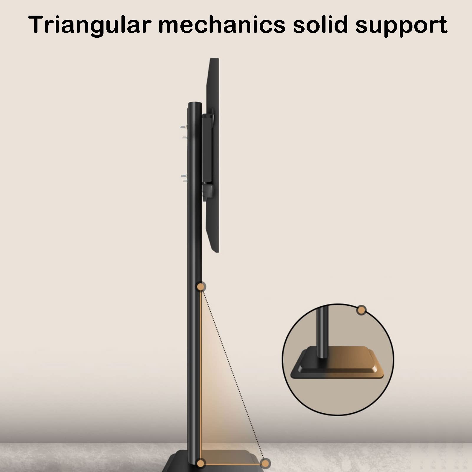 Soporte de TV para televisores de 50 a 90 pulgadas, base universal de altura ajustable para esquina y dormitorio, diseño de ahorro de espacio