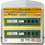 CFD販売 Elixir デスクトップ用 DDR3メモリー 8GB (4GB x 2枚) PC3-10600 CL9 W3U1333Q-4G