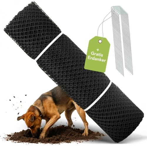 Florade Rasengitter 1,3 m breit – Gitter gegen grabende Hunde...