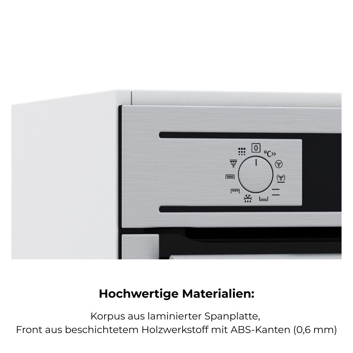 Backofenschrank für Einbauherd 60 cm weiß Unterschrank Backofen Herd