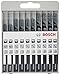 Bosch Accessories 10 pièces Jeu de lames de scie sauteuse Basic for Wood (pour le bois, accessoires, pour scie sauteuse)