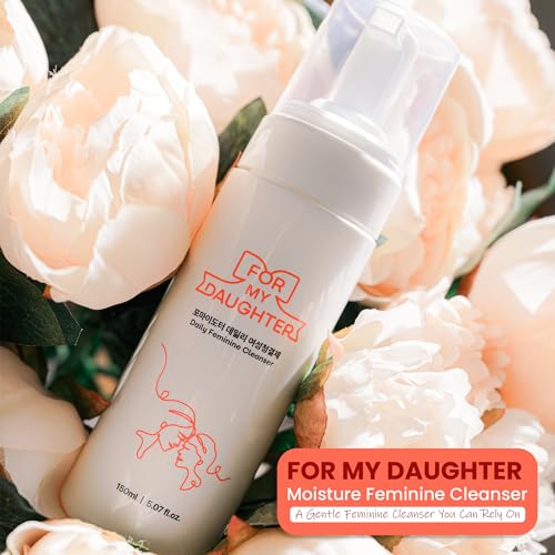 Image of for my daughter Moisture Feminine Wash | Gentle Foam Wash with HPA Complex & | pH Balanced for Intimate Hygiene | Dermatologist-Tested - 150ml (5.07oz)
