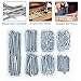 STUHAD STUHAD 400pcs Hardware Nails Assortment Kit, Picture Hanging Nails, Galvanized Nails, Small Nails for Hanging Pictures, 7 Size Assortment for Finish Nails, Wood Nails, Wall Nails
