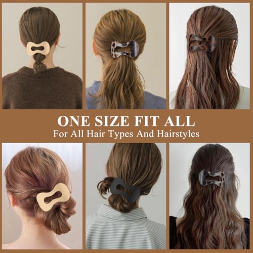 Pinzas planas para cabello, pack de 4 piezas miniatura 6