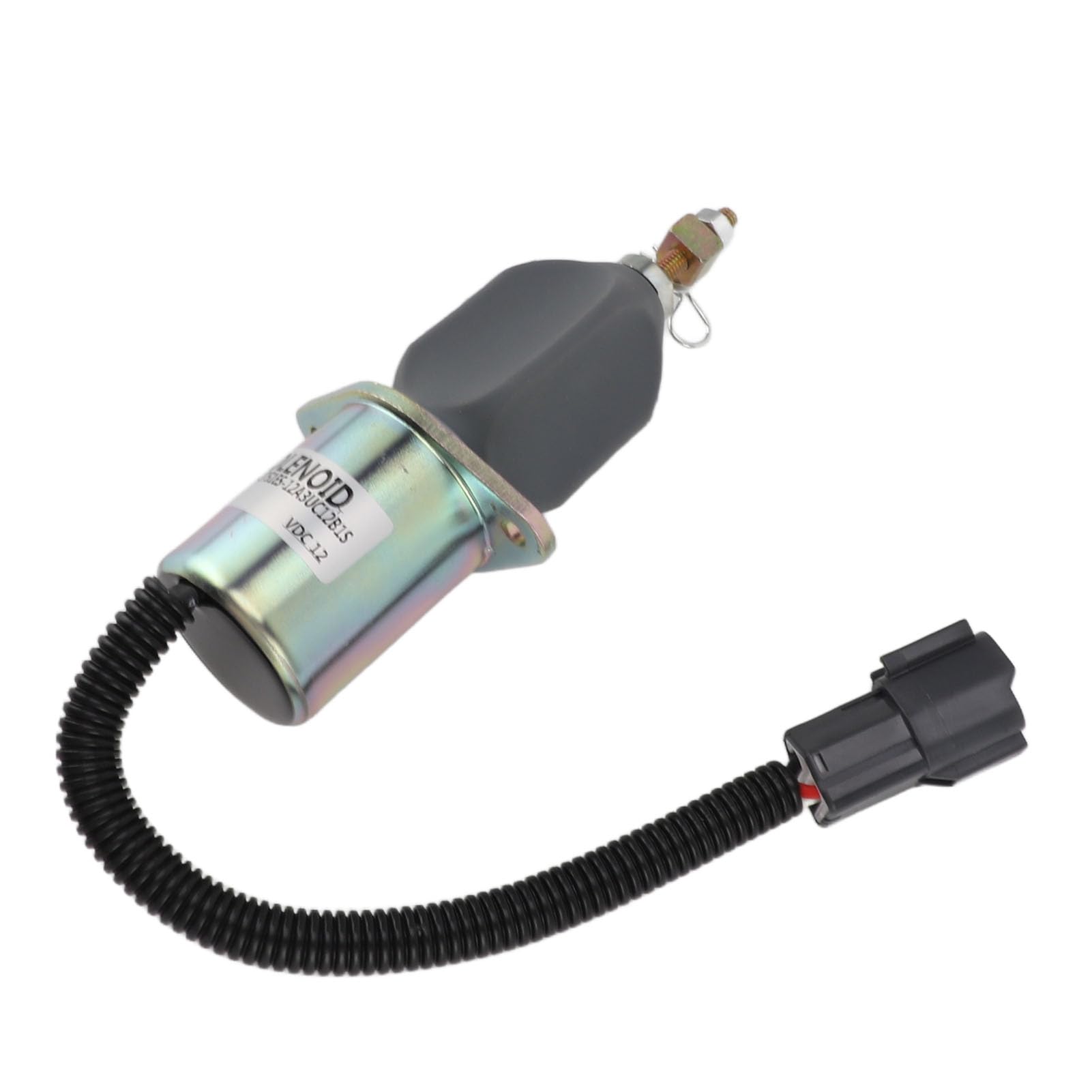 Solenoide de Cierre de Combustible de 12 V 1751ES 12A3UC12B1S Válvula Solenoide de Parada de Corte de Combustible Precisa para Motor Generador