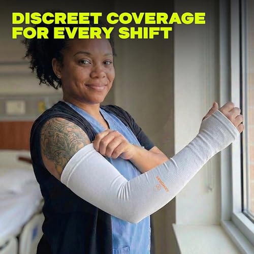 Image of Arm Sleeves for Men and Women - UV Sun Protection Cooling Compression - Tattoo Cover Up Sleeve for Daily Wear & Work