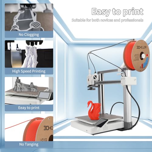 Image of 3DHoJor 3D Printing Filament Basic PLA Filament Bundle 1.75mm Cardboard Spool Dimensional Accuracy + /- 0.03 mm Fit Most 3D FDM Printer 1KG*2 spools-2Pack RGB Red