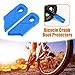 X AUTOHAUX 1 Pair Silicone Bicycle Cycling Crank Boot Protectors Mountain Bike Gel Sleeve Crank Arm Cover Protection Blue