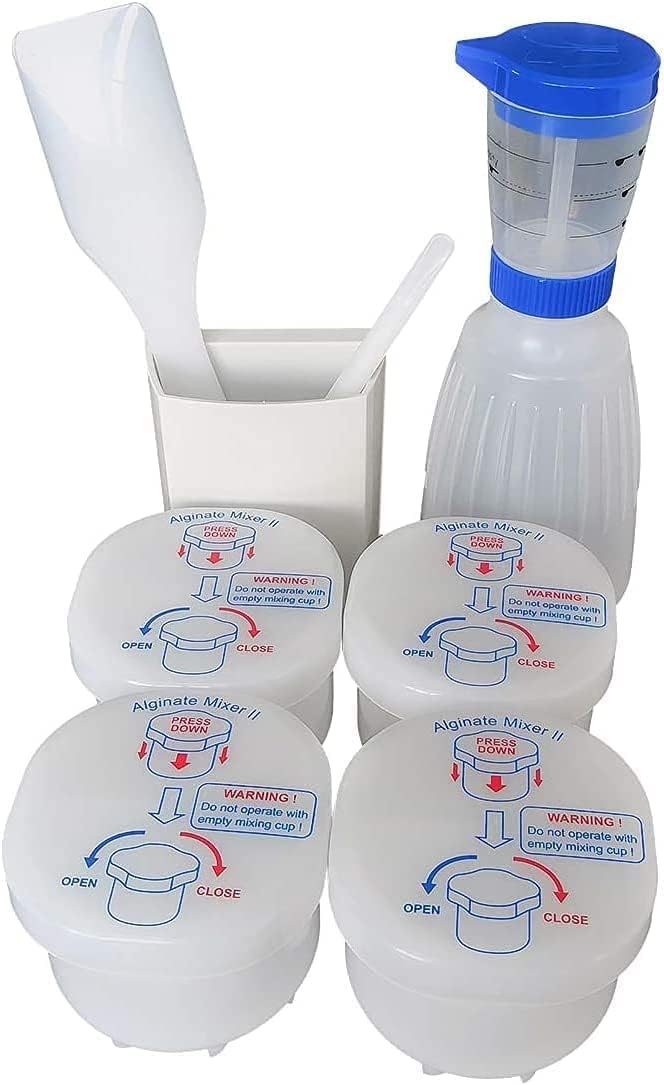 Lab Impression Plaster Cups Material Gypsum for Alginate Mixer Algimax II GX300 White Color (3 PCS)