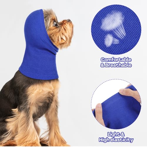 Gjinxi Beruhigende Ohrenschützer Lärmschutz Gehörschutz für Hunde Ohrenschutz Hund Wind, Winter Hundekopf Wickel Halswärmer Beruhigend Ohrschützer für Hundeohrschutz (S)