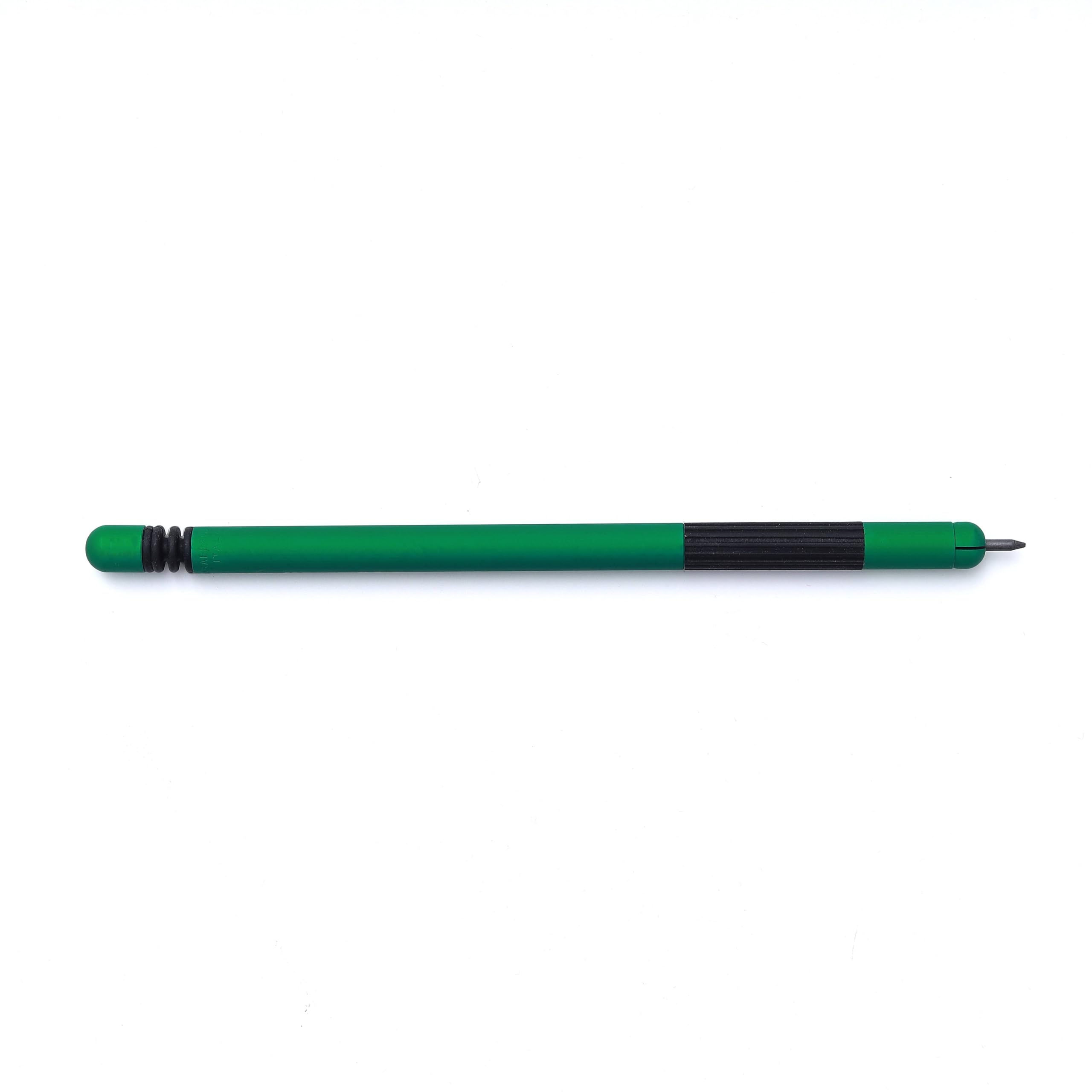 PARAFERNALIA LÍNEA PORTAMINAS 2mm en aluminio anodizado VERDE y detalles en goma- el regalo perfecto