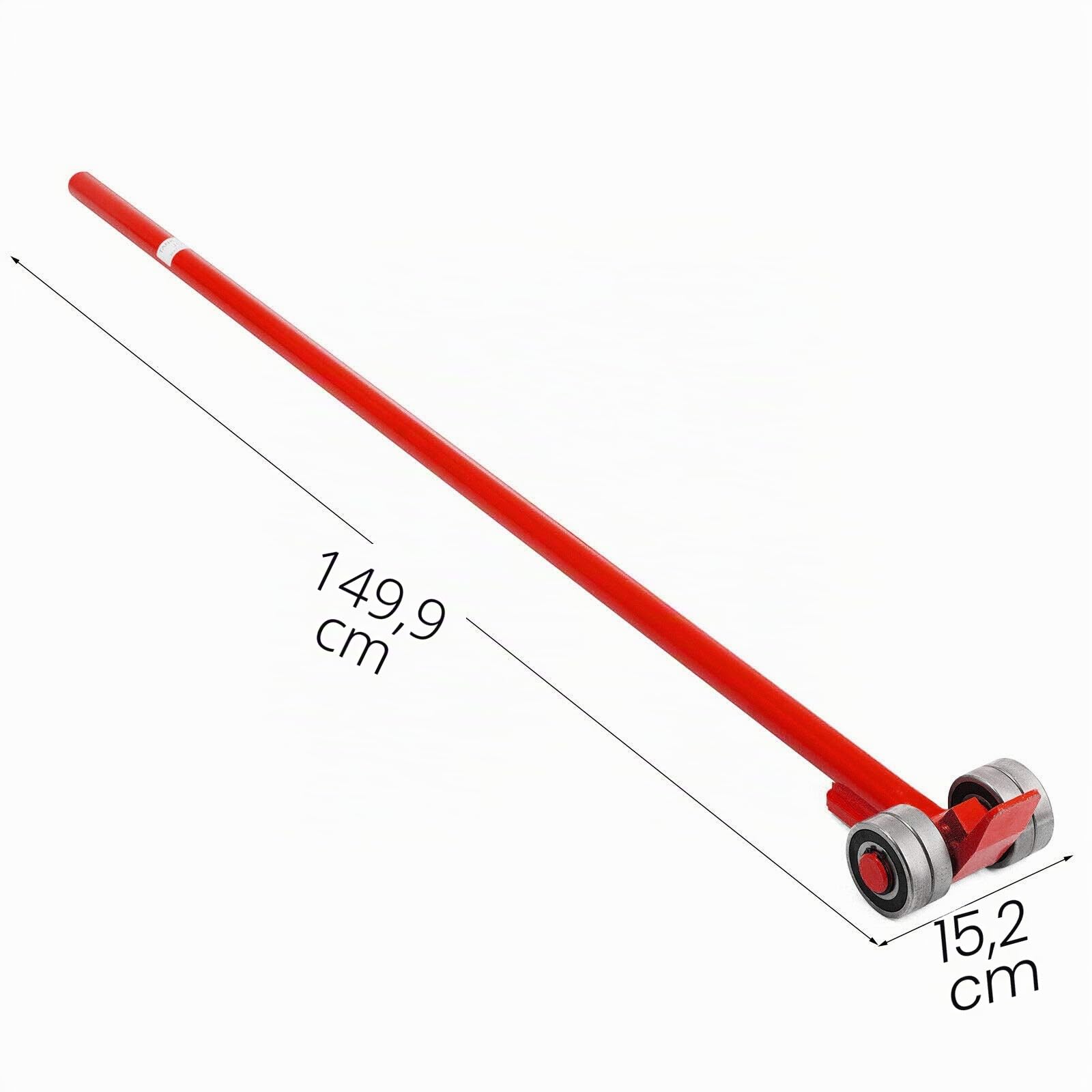 VEVOR Lève Meuble Lourd 3 T Barre de Levier Acier sur Roulettes Barre de Levage Grande Capacité Charge avec Manche Ergonomique 1,5 m Longueur Totale 1,6 m Léger Portable pour Soulever Charges Lourdes