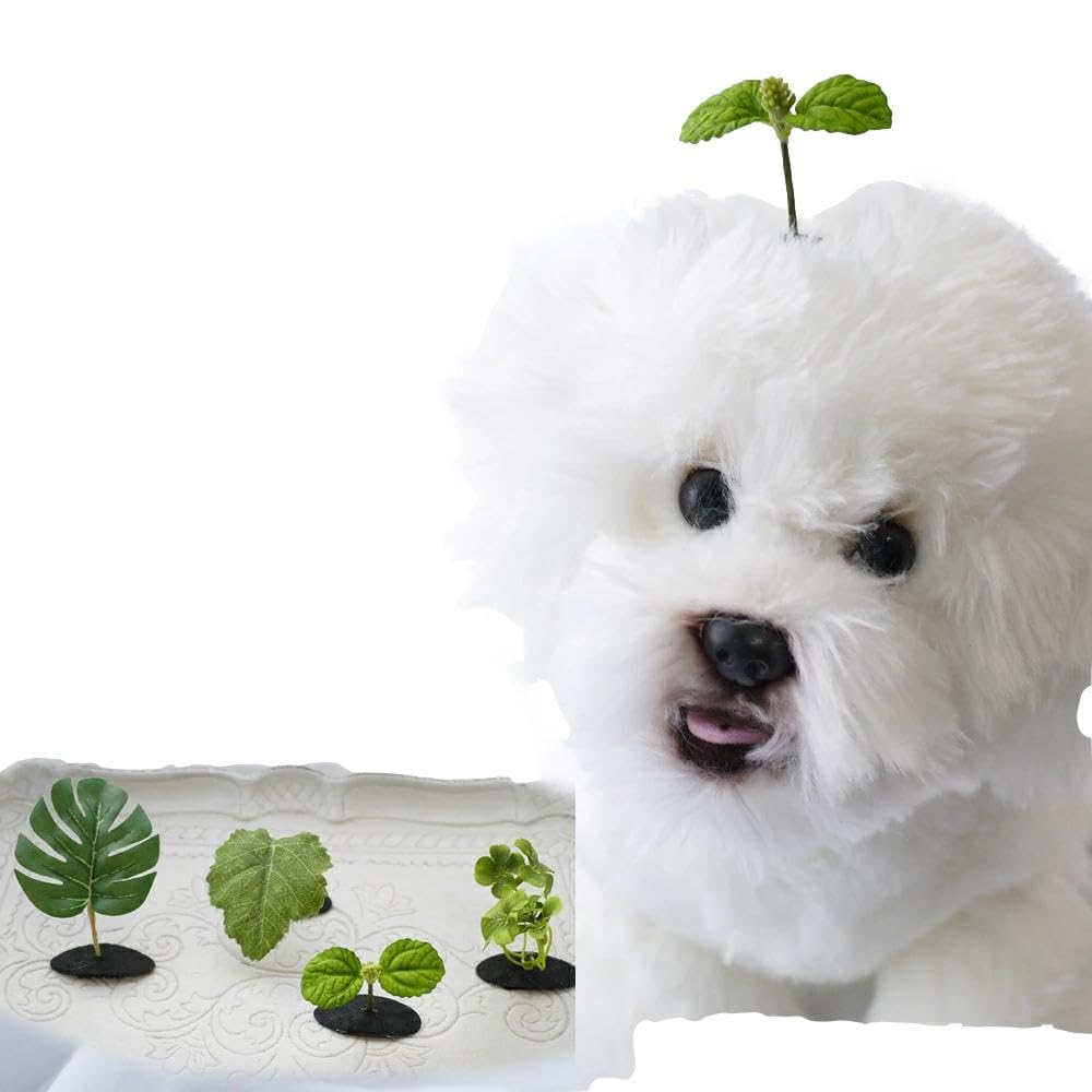 Amazon | [オメカシペット] 犬 葉っぱ ヘアピン 花 犬服 飾り ぱっちん