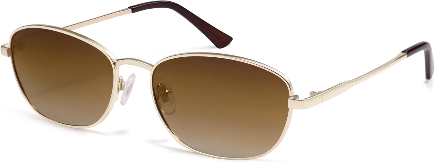 SOJOS Retro Oval Polarized Sunglasses for Women Men Vintage 90s Style Womens Mens Sunnies Sun Glasses SJ1245 - Image 3