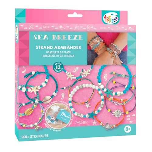 ARTISTA 9342993 Bastelset Strand Armbänder, Schmuckbastelset, DIY Schmuckset für Kinder ab 8 Jahren ARTISTA 9342993 Bastelset Strand Armbänder, Schmuckbastelset, DIY Schmuckset für Kinder ab 8 Jahren
