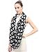 Lina & Lily Labrador Dog Print Women's Infinity Scarf Lightweight, Gift for Dog Lover (Black)