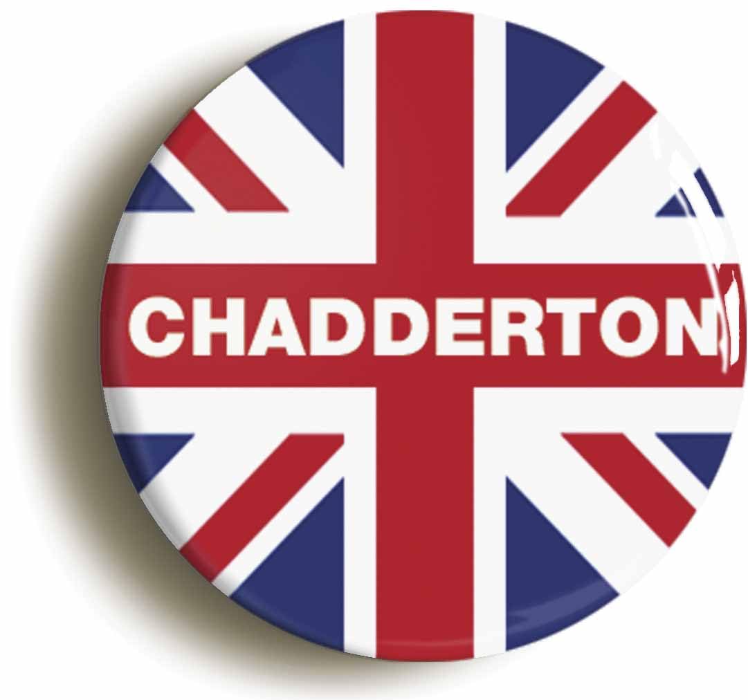 Chadderton Union Jack Fridge Magnet (Circular 2inch / 50mm Diameter)