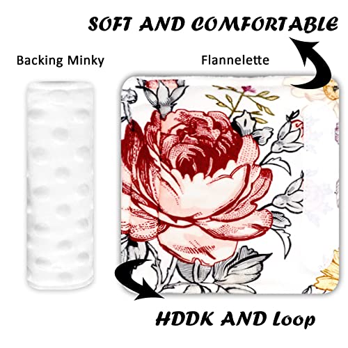 Hnhuaming Baby Car Seat Strap Covers Shoulder Pads For Baby Kid, Super Soft Infant Carseat Belt Covers For All Car Seat Stroller, Floral #TOP4
